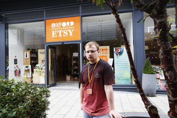 Herald Series: A staff member at the Oxford Etsy store in Didcot (Credit: Ed Nix)