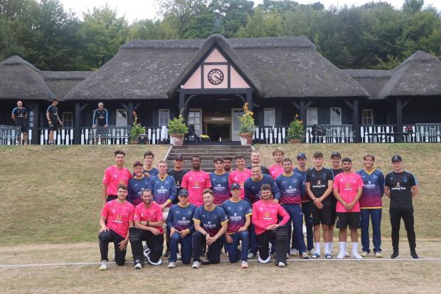 The Oxfordshire and Sussex teams at Wormsley Picture: Chris Clements