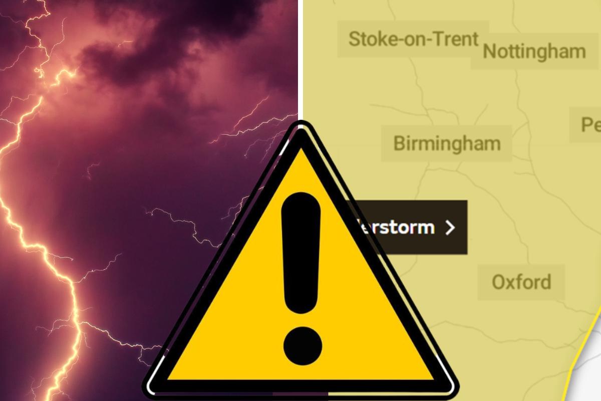 When will thunderstorms hit Oxfordshire?