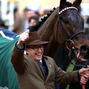 Trainer Harry Whittington celebrates after Simply The Betts won the Brown Advisory & Merriebelle Stable Plate Handicap Chase at Cheltenham earlier this month 	 Picture: Tim Goode/PA Wire