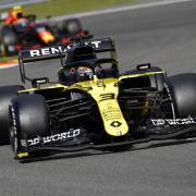 Daniel Ricciardo on the way to finishing fourth in a strong weekend for Enstone’s Renault team at the Belgian Grand Prix  	    Picture: John Thys, Pool via AP