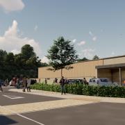 Visualisation of Lidl in Grove. Plans by GSC Estates (Wantage) Limited and Lidl Great Britain Limited