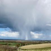 A tornado was spotted in Oxfordshire.