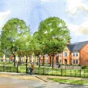 Artists impression in Access and design statement for Tulwick Park in Grove.