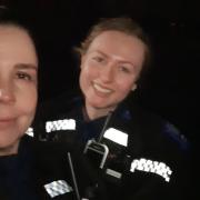 Police community support officers Ali Blood and Maddie Highmoor. Picture: Thames Valley Police