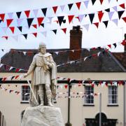 Jubilee bunting in Wantage. Picture: Ed Nix.
