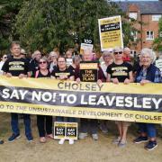 SAY NO: Residents in Cholsey protest housing development