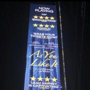 The 'As You Like It' banner outside Soho Place