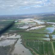 View from Hal Colliver's plane looking from Garford towards Abingdon. Credit: Hal Colliver, V1 Flight.