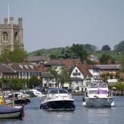 Boats on the River Thames in Henley-on-Thames