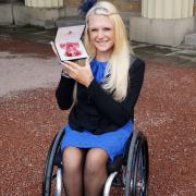 STAR: Jordanne Whiley, pictured holding her MBE in 2015, is targeting a return to the court in November Picture: John Stillwell/PA Wire