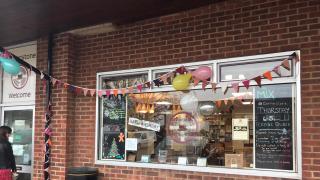 Cornerstone Café and Bookshop is in Savile Way, Grove