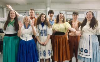 Cast of Jack and the Beanstalk. Picture by The Sinodun Players