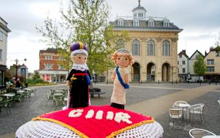 Coronation post box topper in Abingdon. Credit: Ashley Goble